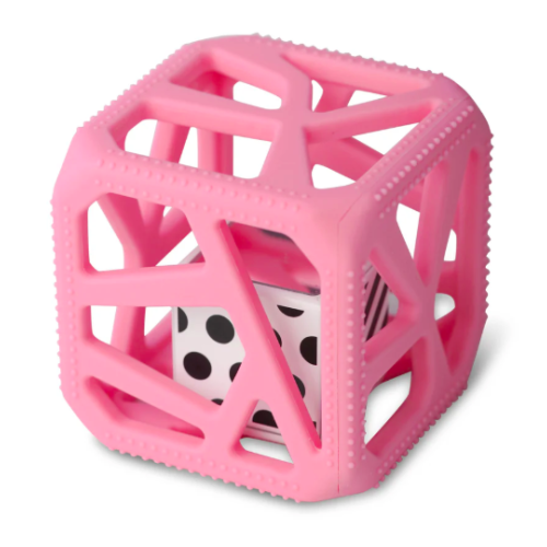 Malarkey Kids - Chew Cube - Cube de dentition pour bébé - Rose